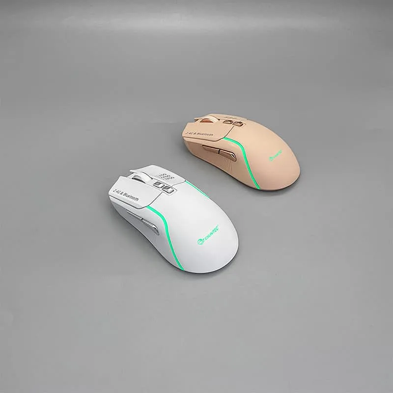 New Type C Rechargeable  Dual-mode 2.4G Wireless & BT 5.2 Gaming Mouse 7D RGB Backlight mouse for Gamers GMW-184L